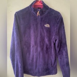 purple kids north face jacket